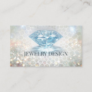 Ultra Sparkling Diamond Jeweller Jewellery Designe Business Card