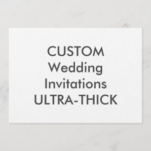 ULTRA-THICK 360lb 7” x 5" Wedding Invitations