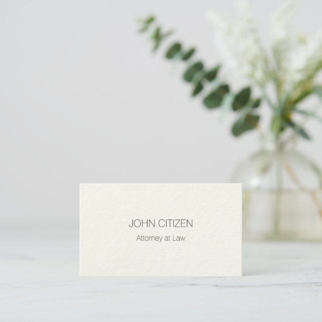 Ultra-Thick Premium Professional Cream Business Card (Standing Front)