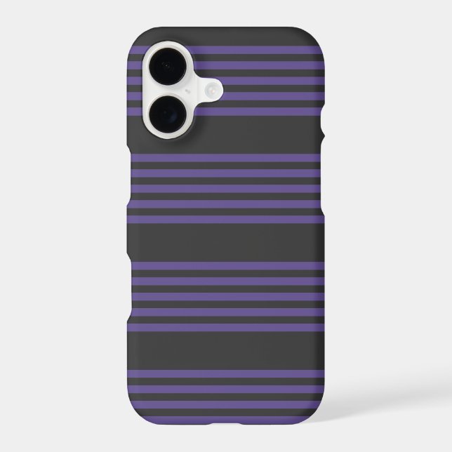Ultra violet and charcoal five stripe pattern (Back)