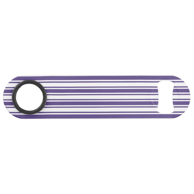 Ultra violet and white candy stripes bar key (Front (Horizontal))