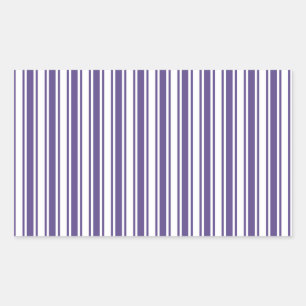 Ultra violet and white candy stripes sticker