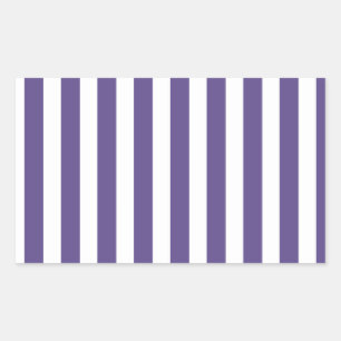 Ultra violet and white candy stripes sticker