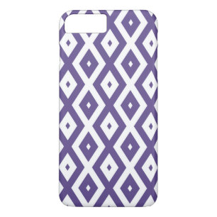 Ultra violet and white diamond pattern Case-Mate iPhone case