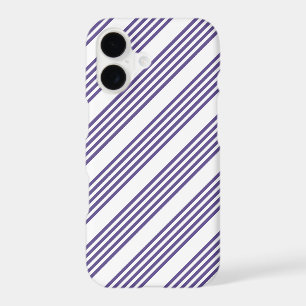 Ultra violet and white five stripe pattern