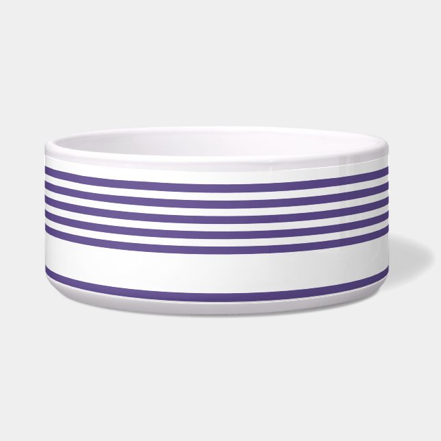 Ultra violet and white five stripe pattern (Front)