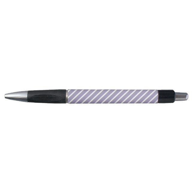 Ultra violet and white five stripe pattern pen (Front)