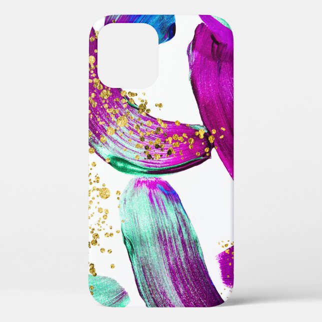 Ultra Violet Brush: Abstract Art Case-Mate iPhone Case (Back)