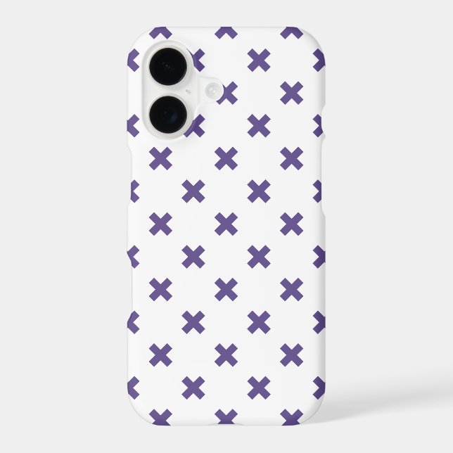 Ultra violet cross stitches on white (Back)