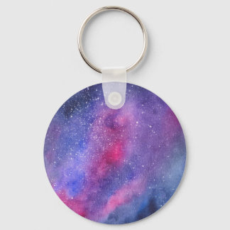 Ultra violet galaxy keychain