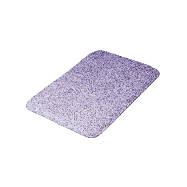 Ultra violet light purple glitter sparkles bath mat (Angled)