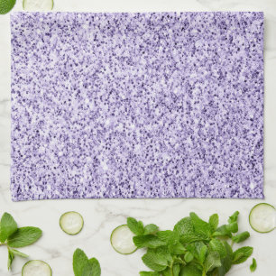 Ultra violet light purple glitter sparkles kitchen towel