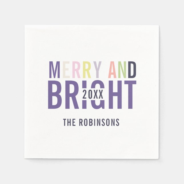 Ultra Violet Palette Christmas Napkin (Front)