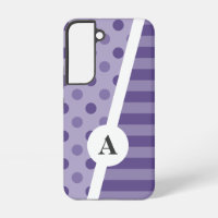 Ultra Violet Polka Dot and Stripe Pattern