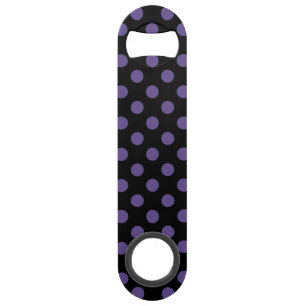 Ultra violet polka dots on black bar key