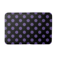 Ultra violet polka dots on black
