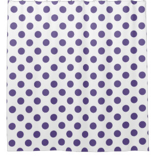 Ultra violet polka dots on white