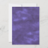 Ultra Violet Purple Modern Minimalist Watercolor Thank You Card (Back)