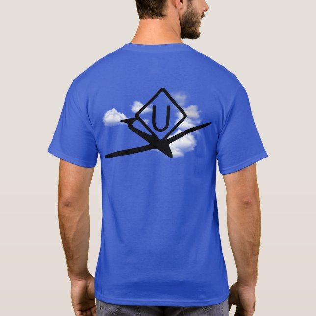 UltraLight Activity Symbols Drone Pilot T-Shirt (Back)