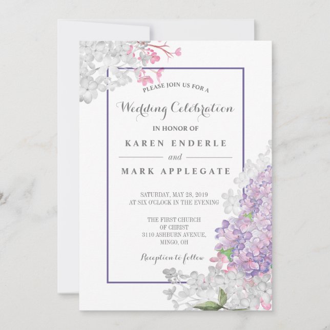 UltraLilacs in Bloom Invitation (Front)