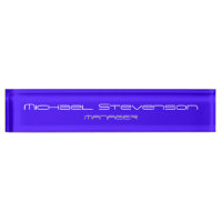 Ultramarine Bleu Élégant Bureau moderne Plaque sig
