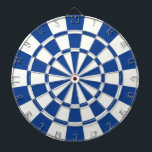 Ultramarine Blue And White Dartboard<br><div class="desc">Ultramarine Blue And White Dart Board</div>