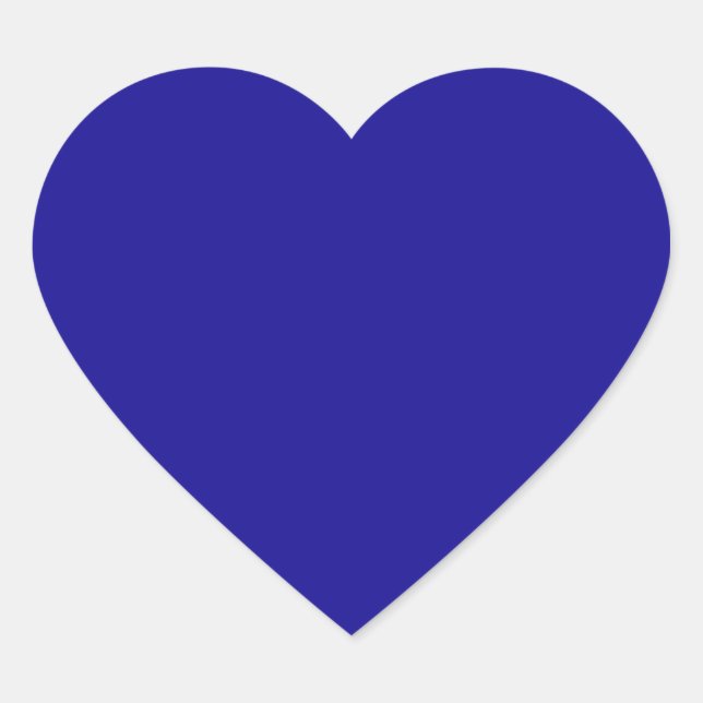 Ultramarine Heart Sticker (Front)