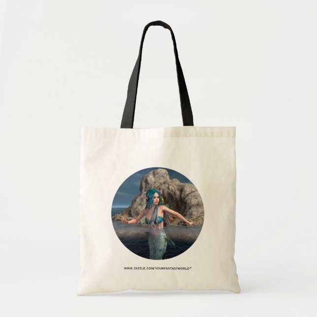 Ultramarine Mermaid Tote Bag (Front)