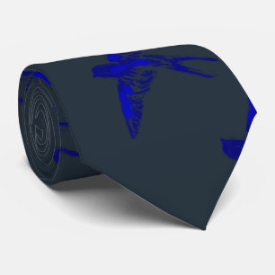 Ultramarine Swallow Men's Tie