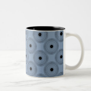 Ultramodern Charm Mug, Light Blue Two-Tone Coffee Mug