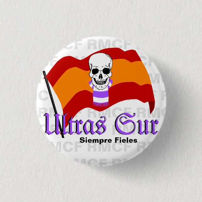 ULTRAS SUR 1 INCH ROUND BUTTON (Front)