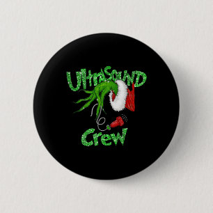 Ultrasound Crew Sonographer Merry Christmas Xmas P 2 Inch Round Button