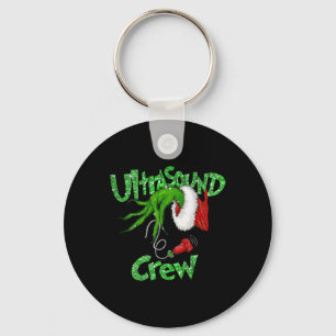 Ultrasound Crew Sonographer Merry Christmas Xmas P Keychain