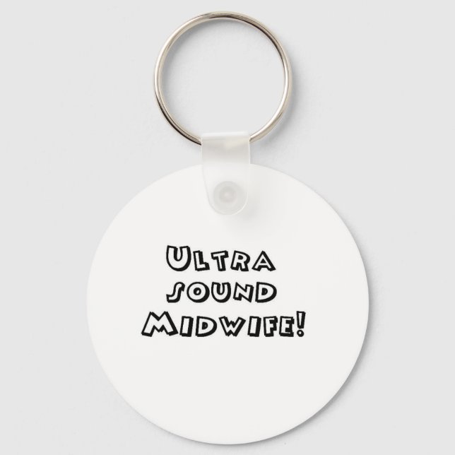 ultrasound midwife keychain (Front)
