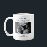 Ultrasound Mug, Baby Sonogram, Personalized Gifts, Coffee Mug<br><div class="desc">Ultrasound Mug,  Baby Sonogram,  Personalized Gifts,  Pregnancy Announcement For Grandparents,  Grandma To Be,  Grandpa To Be,  Baby Reveal Gift</div>