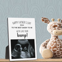 Ultrasound Photo Black and White Best Daddy to Be