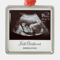 Ultrasound Photo First Christmas Holiday Pregnancy