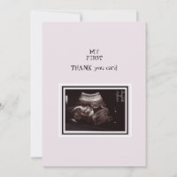 Ultrasound Photo Pink Thank You Baby