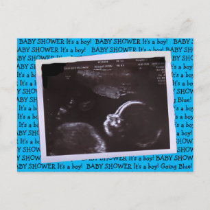 Ultrasound Picture Baby Shower Invitation Postcard