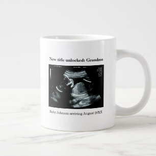 Ultrasound Pregnancy Announcement – Grandma to be Large Coffee Mug