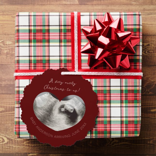 Ultrasound Sonogram Announcement Paper Ornament (Insitu (Gift))