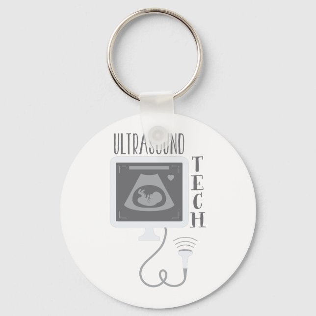 Ultrasound Tech Keychain (Front)