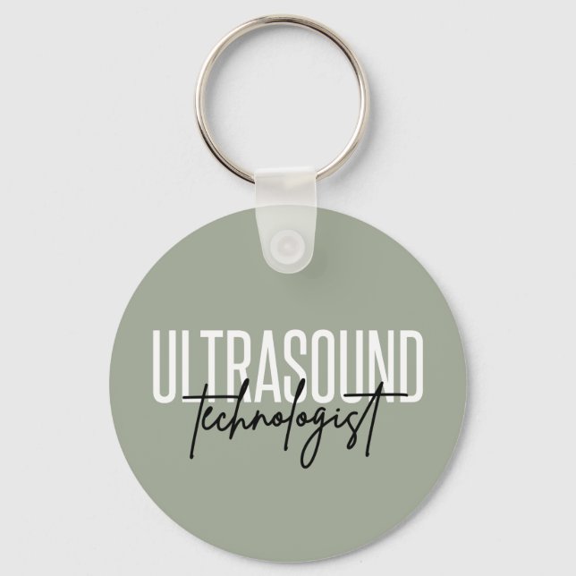 Ultrasound Technologist | Ultrasound Tech Gifts Keychain (Front)
