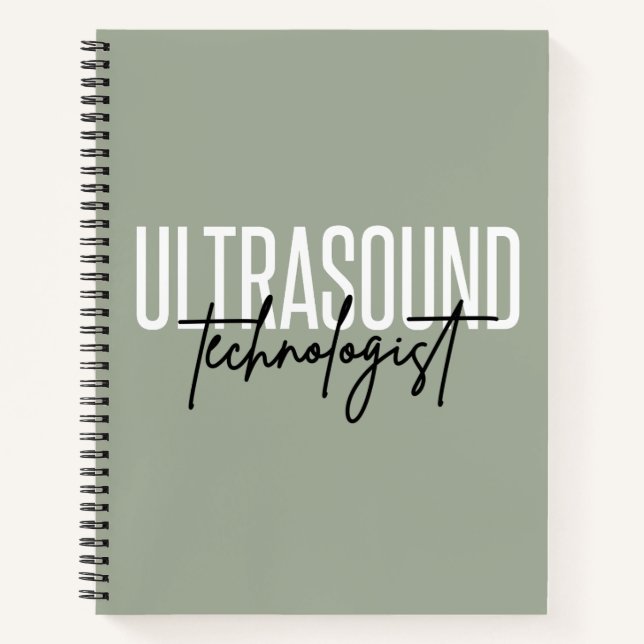 Ultrasound Technologist | Ultrasound Tech Gifts Notebook (Front)