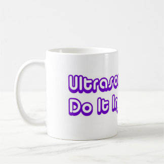 Ultrasound Techs Do It In The Dark Purple 3D Logo Coffee Mug