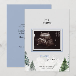Ultrasound Thank You It's Cold Outside Baby Shower Card