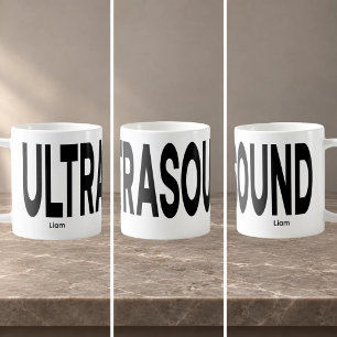 ULTRASOUND Wraparound Text Personalized Coffee Mug