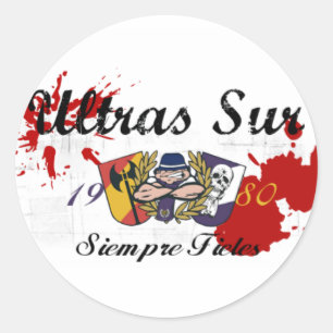 ULTRASSUR ultras sur  Real Madrid Classic Round Sticker