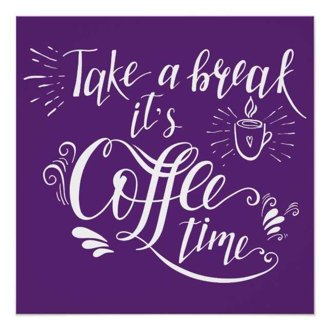 Ultraviolet coffee sign poster (Front)