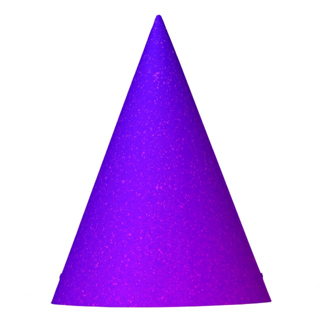 Ultraviolet Glow Party Hat - Customizable & Bold (Front)